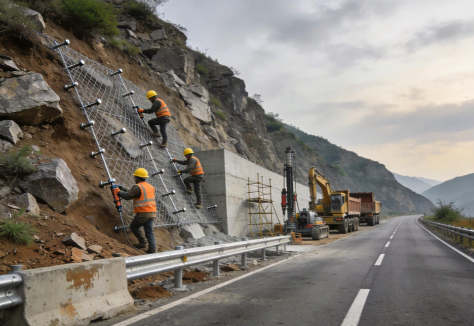 鼎湖公路道路护坡